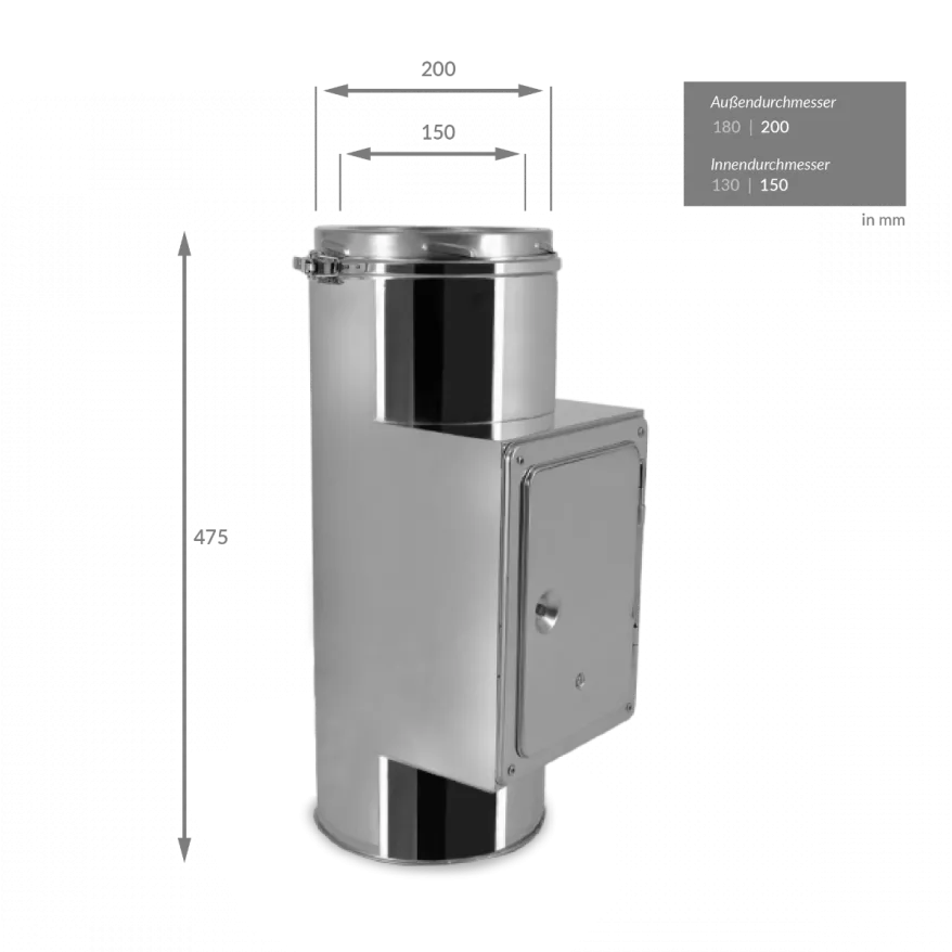 Prodmax KJ19/150 Wandschelle DN 150 Für Schornstein - Befestigungselement Für Abgasrohre